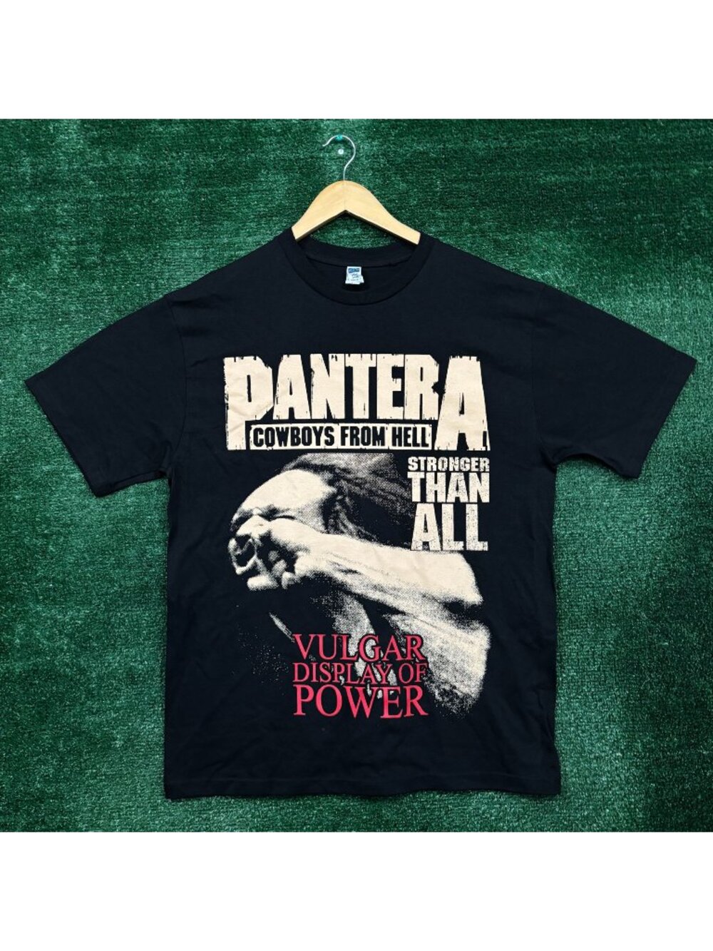Pantera Cowboys From Hell Vulgar Display of Power Thrash Metal Band T-Shirt L